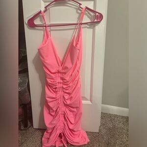 Pink mini tiger mist dress size small